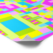 カラフル万華鏡のように千変万化するパターン09 ポスター (角)