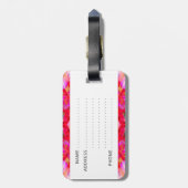 カラフル万華鏡のように千変万化するパターン ラゲッジタグ (裏面縦)