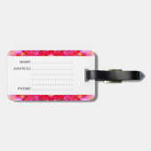 カラフル万華鏡のように千変万化するパターン ラゲッジタグ (裏面横)