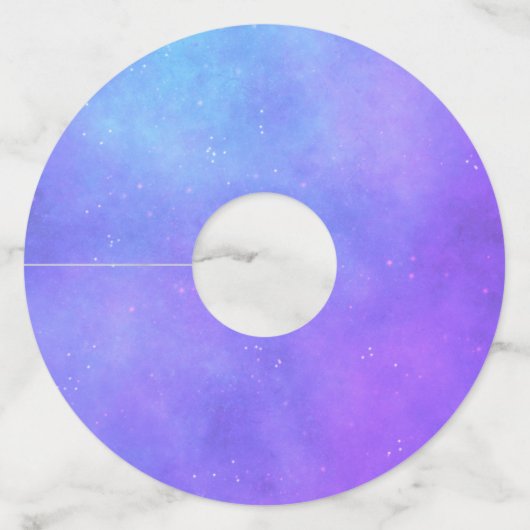 カラフル三日月のかわいらし顔抽象芸術の形状 ワイングラスタグ (裏面)