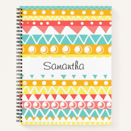 カラフル三角形と円 ノートブック
