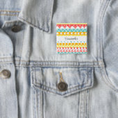 カラフル三角形と円 缶バッジ (インサイチュ)