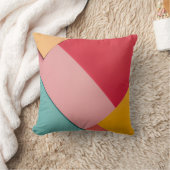 カラフル三角形の背景 クッション (ブランケット)