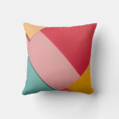 カラフル三角形の背景 クッション (裏面)