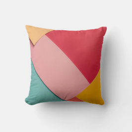 カラフル三角形の背景 クッション