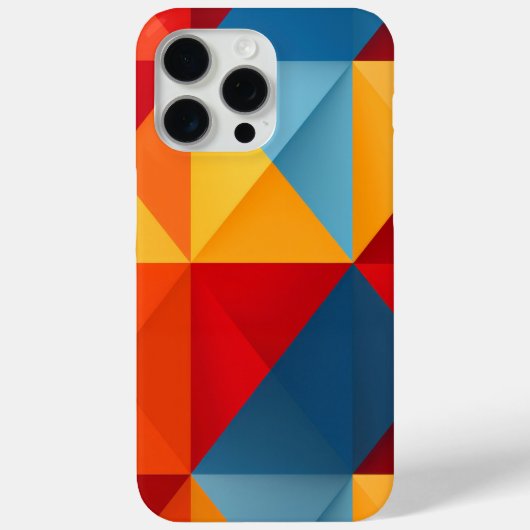 カラフル三角形の背景 Case-Mate iPhoneケース (裏面)