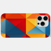 カラフル三角形の背景 Case-Mate iPhoneケース (裏面 (横))