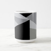 カラフル三角形パターンデザイン コーヒーマグカップ (中央)