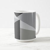 カラフル三角形パターンデザイン コーヒーマグカップ (正面右)