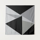 カラフル三角形パターンデザイン タペストリー (正面)