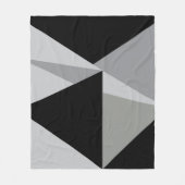 カラフル三角形パターンデザイン フリースブランケット (正面)