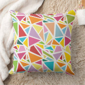 カラフル三角形パターン2 クッション (ブランケット)