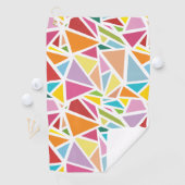 カラフル三角形パターン2 ゴルフタオル (インサイチュ)