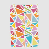 カラフル三角形パターン2 ゴルフタオル (正面)
