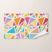 カラフル三角形パターン2 バスタオルセット (ハンドタオル)