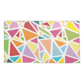 カラフル三角形パターン2 枕カバー (裏面)