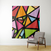カラフル三角形パターン3 タペストリー (インサイチュ)