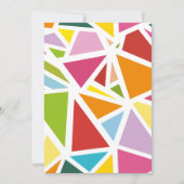 カラフル三角形パターン4 サンキューカード (正面)