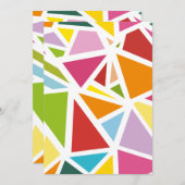 カラフル三角形パターン4 サンキューカード (正面/裏面)