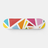 カラフル三角形パターン4 スケートボード (横)