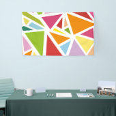 カラフル三角形パターン4 横断幕 (トレードショー)