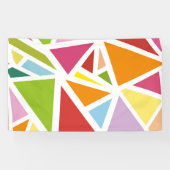 カラフル三角形パターン4 横断幕 (横)