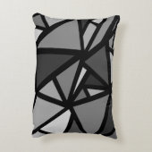 カラフル三角形パターン6 アクセントクッション (裏面(縦))