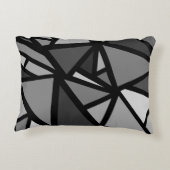 カラフル三角形パターン6 アクセントクッション (裏面)