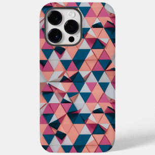 カラフル三角形パターン – モダンレトロ Case-Mate iPhone 14 PRO MAXケース