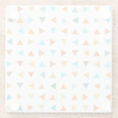 カラフル三角形 ガラスコースター (裏面)