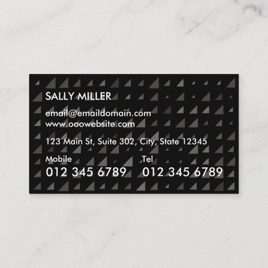 カラフル三角形 名刺 (裏面)