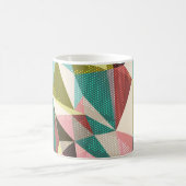 カラフル三角形、抽象芸術幾何形状。 コーヒーマグカップ (中央)