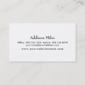 カラフル上の白、目まぐるしい芸術 名刺 (裏面)