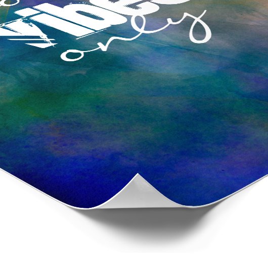 カラフル上の良い文字はっきりしたのみ芸術的 ポスター (角)