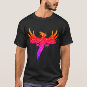 カラフル上昇のフェニックス Tシャツ