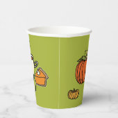 カラフル与え感謝祭感謝してい休日 紙コップ (右)