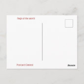 カラフル世界の国旗はがき ポストカード (裏面)