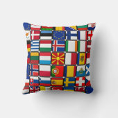 カラフル世界の国旗 クッション (裏面)