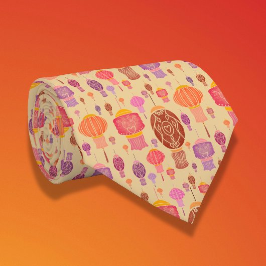 カラフル中国の提灯 ネクタイ