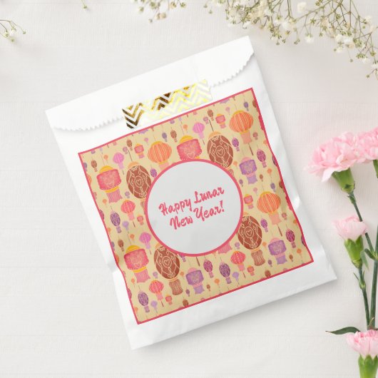 カラフル中国の提灯 フェイバーバッグ (封をした状態)