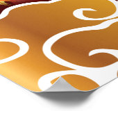 カラフル中国の新年ドラゴンと人 ポスター (角)