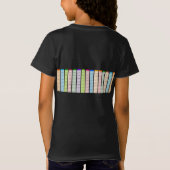 カラフル九九表 Tシャツ (裏面)