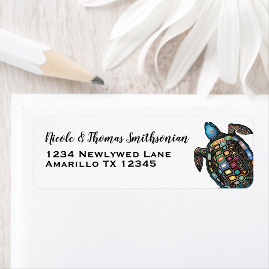 カラフル亀 ラベル (インサイチュ)