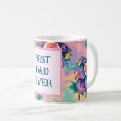 カラフル今ま最高のでパパ コーヒーマグカップ (正面右)