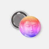 カラフル仏顔像 マグネット (正面/裏面)