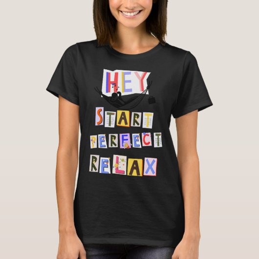 カラフル付きTシャ書ツ Tシャツ (正面)