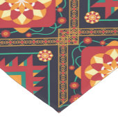 カラフル伝統的南西模様 ショートテーブルランナー (コーナー)