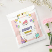 カラフル例誕生日パーティー フェイバーバッグ (封をした状態)