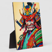 カラフル侍武士 - 日本の武士道 フォトプラーク (側面)