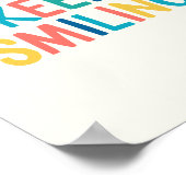 カラフル保笑いやる気を起こさせる引用文 ポスター (角)